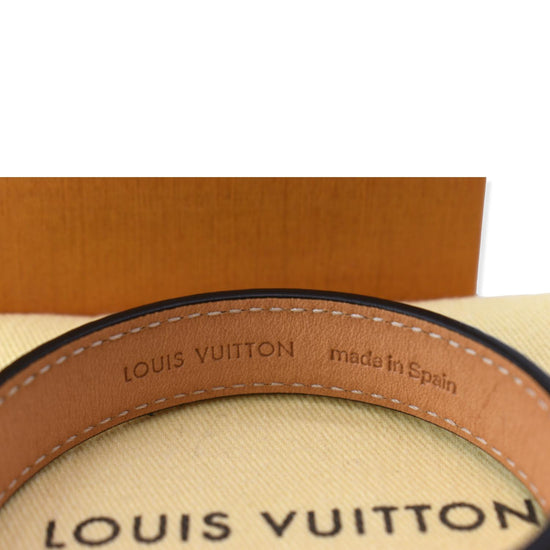 LOUIS VUITTON Monogram Canvas Nano Bracelet Size 17