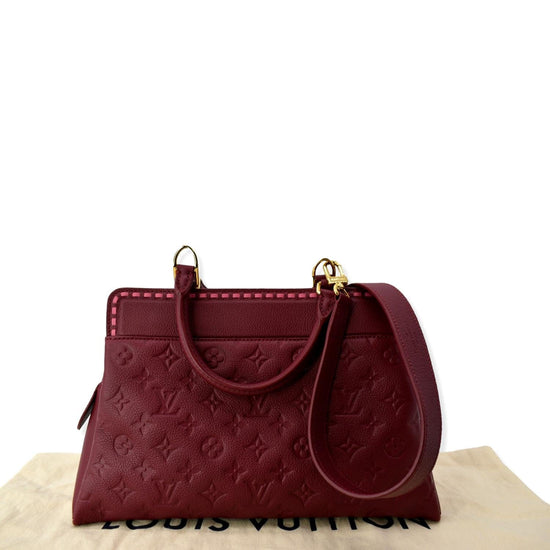 Louis Vuitton Marine Rouge Monogram Empreinte Leather Vosges mm Bag w/o Strap