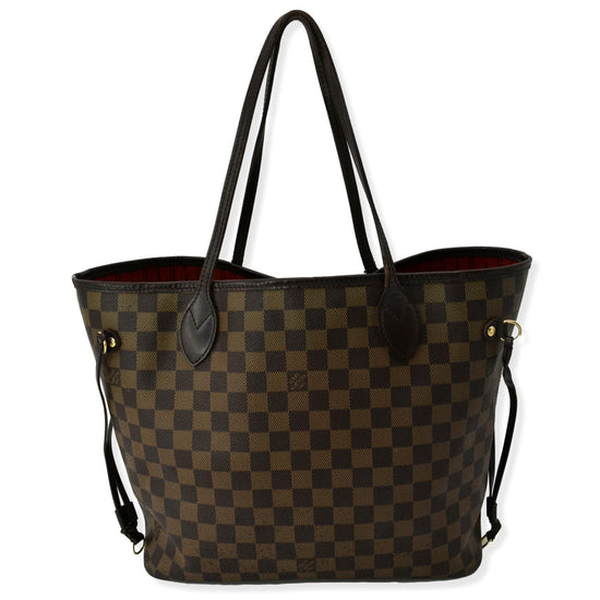 Neverfull Louis Vuitton Handbags Light brown Dark brown Leather