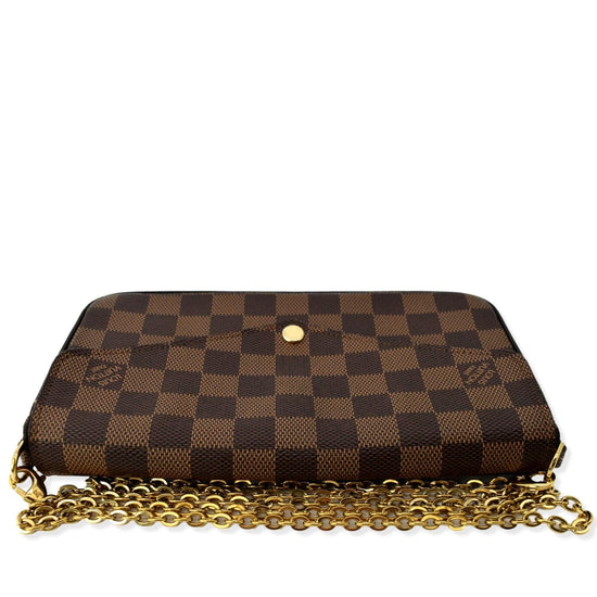 Louis Vuitton Pochette Felicie Brown Damier Ébène Canvas Shoulder Bag -  MyDesignerly