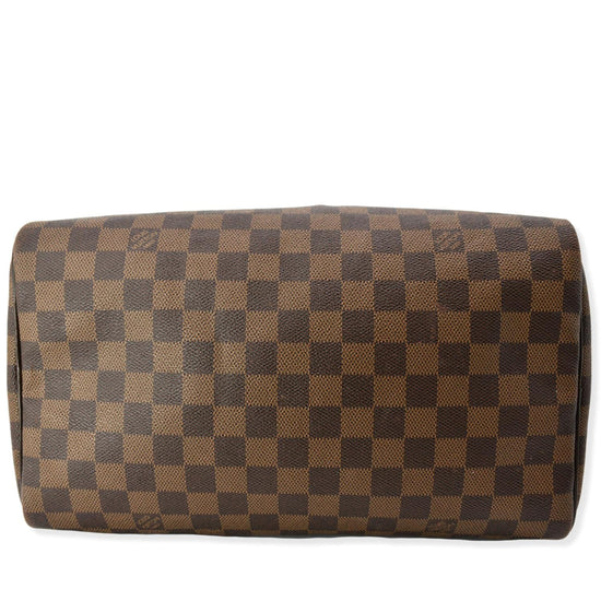 LOUIS VUITTON Speedy 30 Damier Ebene Satchel Bag Brown-US