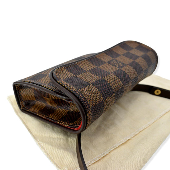 LOUIS VUITTON Damier Ebene Pochette Florentine S 1273242