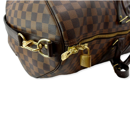 LOUIS VUITTON Weekender, lona con monograma y cuero de v…