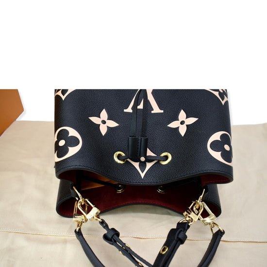 Find all details about LV NeoNoe MM Bicolor Monogram Empreinte Shoulder Bag  