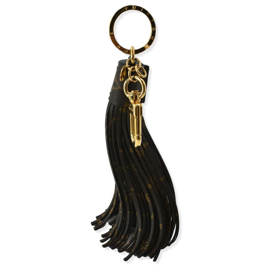 Louis Vuitton Monogram Tassel Bag Charm Black