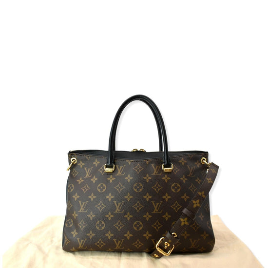 Pallas cloth handbag Louis Vuitton Brown in Cloth - 30611874