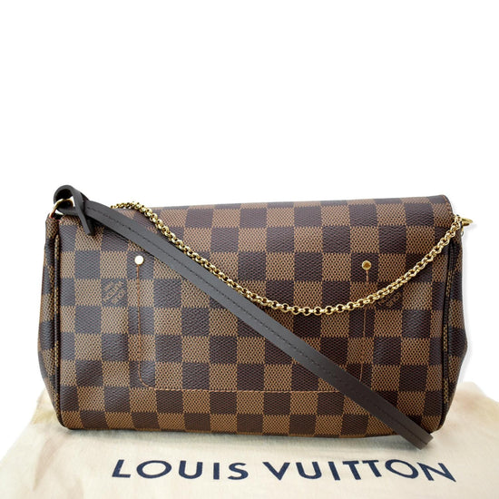 Louis Vuitton Damier Ebene Favourite MM Crossbody Bag For Sale at 1stDibs