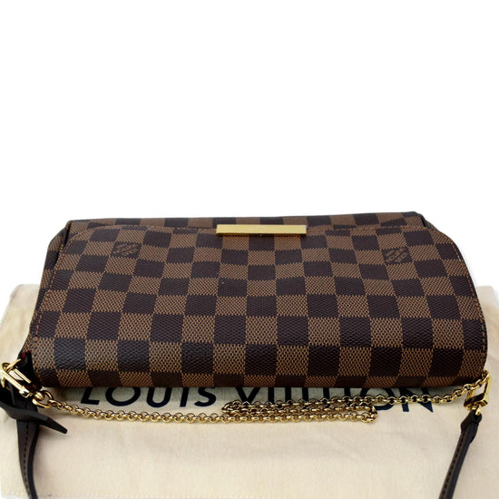 Louis Vuitton Damier Ebene Favorite MM w/ Strap - Brown Shoulder Bags,  Handbags - LOU778658