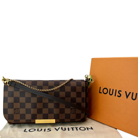 Louis Vuitton Damier Ebene Favorite MM 2way Crossbody Flap Bag 857624