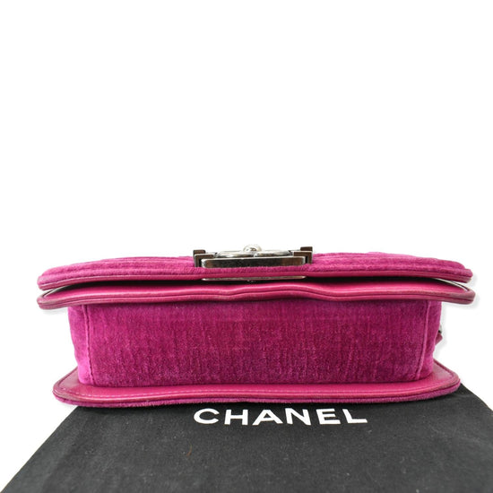 Chanel Small Boy Velvet Flap Bag (SHG-36394) – LuxeDH