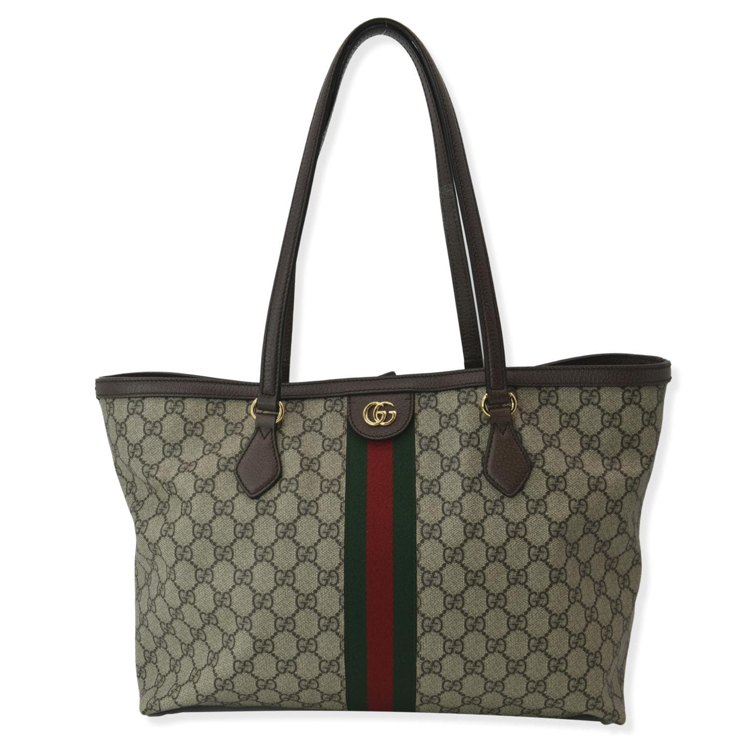 GUCCI Ophidia Medium GG Supreme Canvas Tote Bag Beige 631685