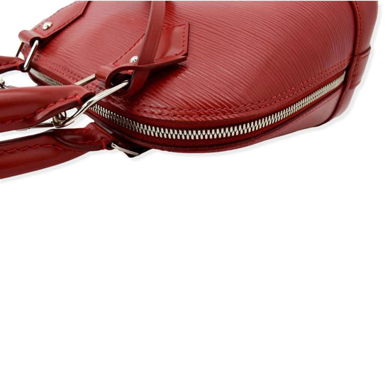 Louis Vuitton Red Epi Alma Hand Bag Satchel