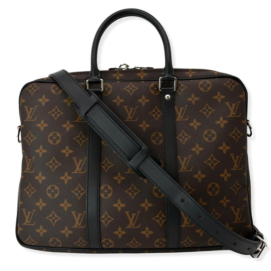 AUTHENTIC Louis Vuitton Porte-Documents Voyage Briefcase Monogram PREO –  Jj's Closet, LLC