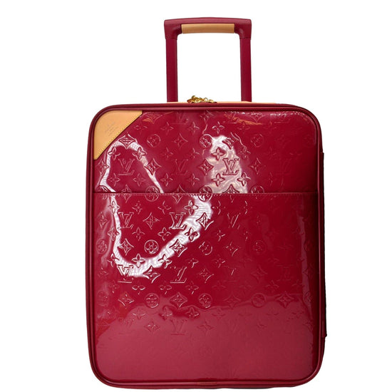 Louis Vuitton Amarante Monogram Vernis Pegase 45 Rolling Luggage
