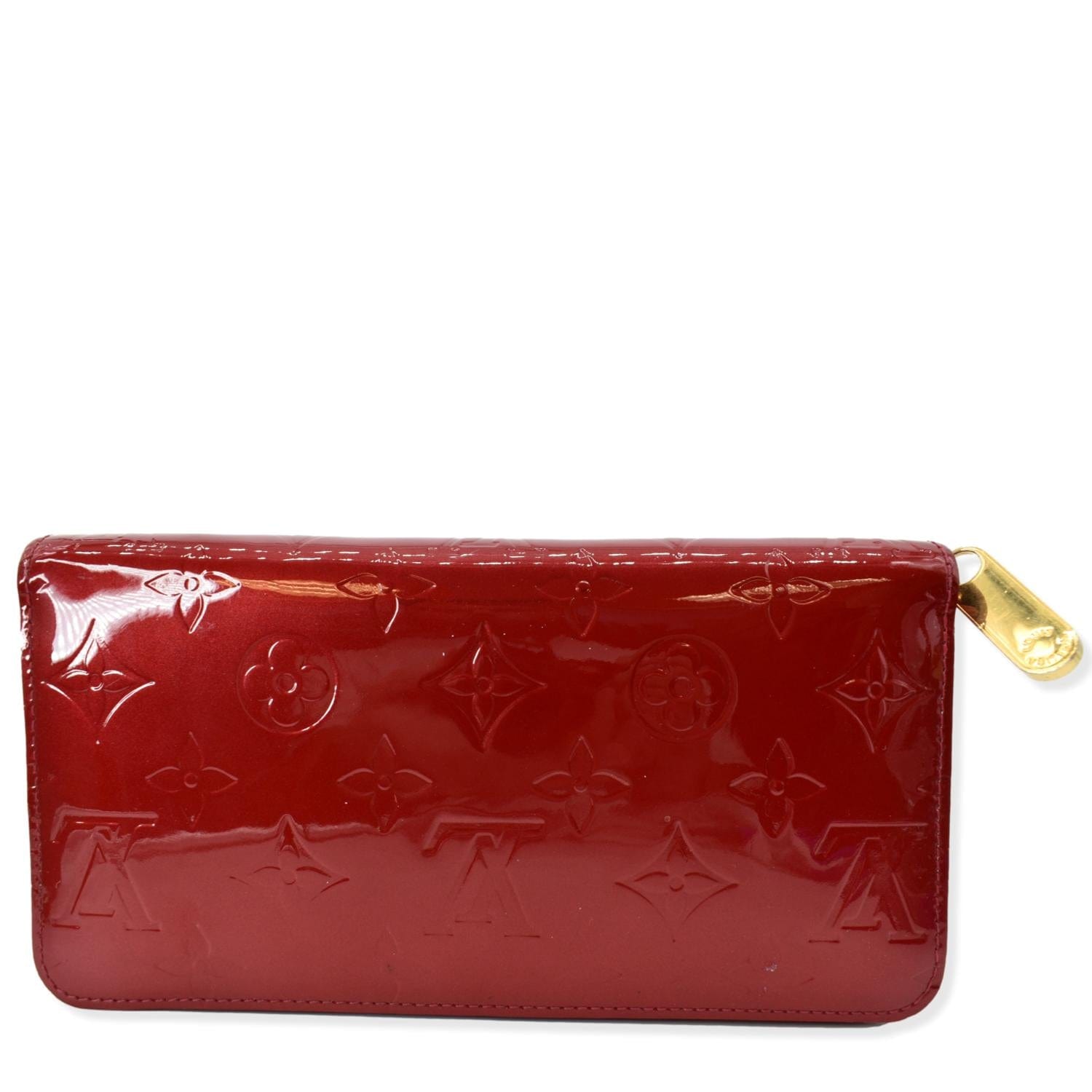 Louis Vuitton Zippy Wallet Red Patent Leather Wallet (Pre-Owned)