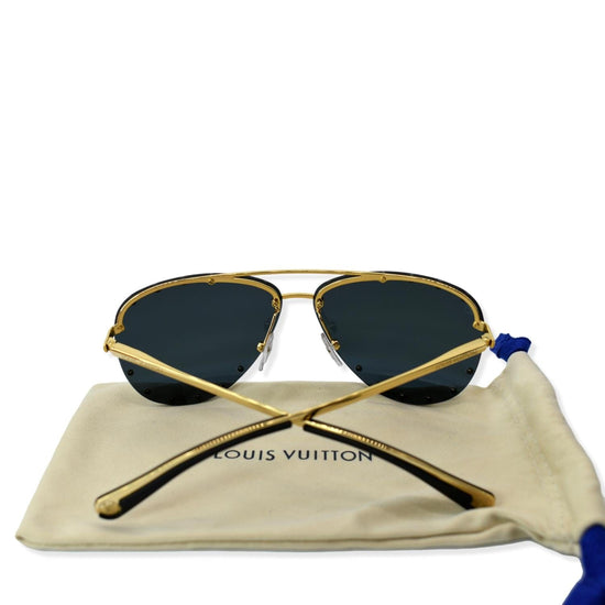 LOUIS VUITTON LV The Party Sunglasses Z0983W Gold 525225