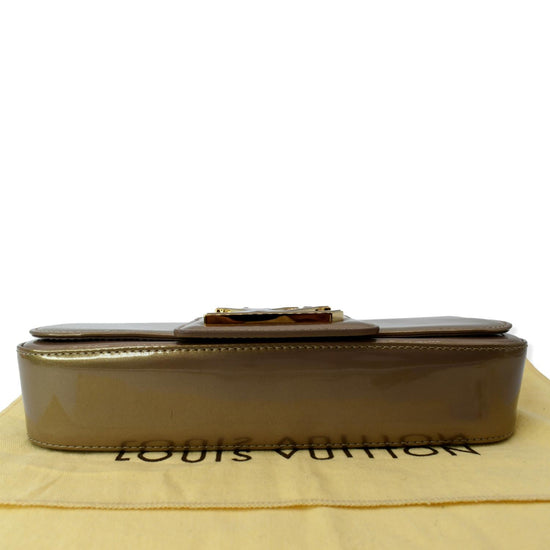 Louis Vuitton GHW Nude Vernis Leather Clutch | The Lux Portal