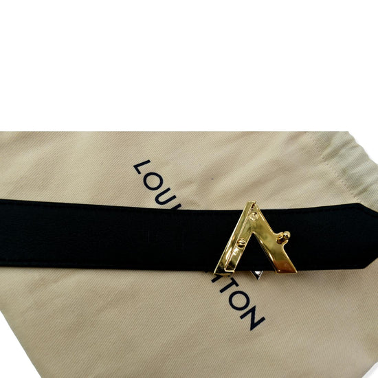 Louis Vuitton Black Epi Leather LV Twist Belt 80CM