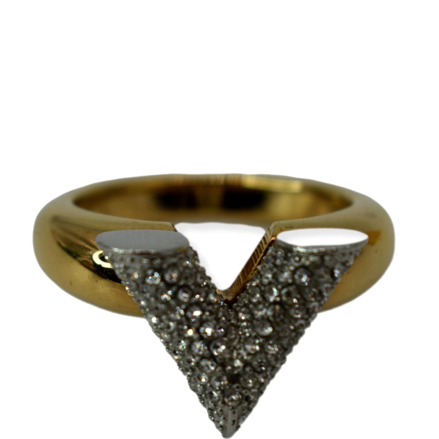 Louis Vuitton Style 14K/18K Solid Gold Ring