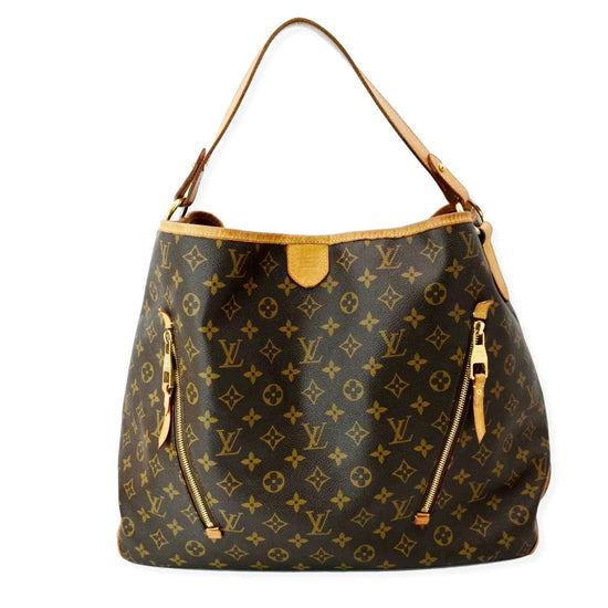 LOUIS VUITTON Brown Monogram Canvas and Vachetta Leather Delightful GM at  1stDibs