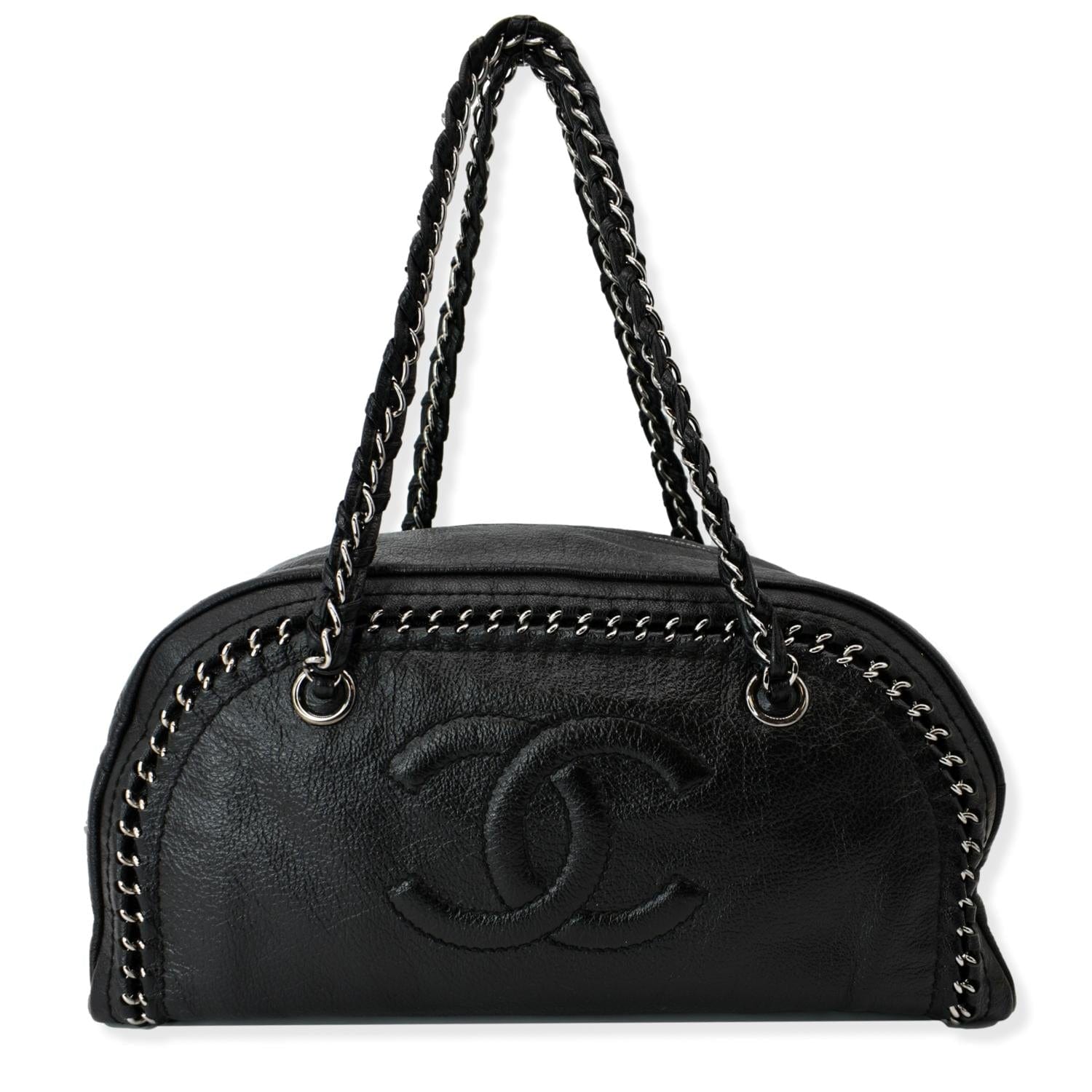 Chanel Ultra Stitch Bowling Bag Quilted Calfskin Large at 1stDibs