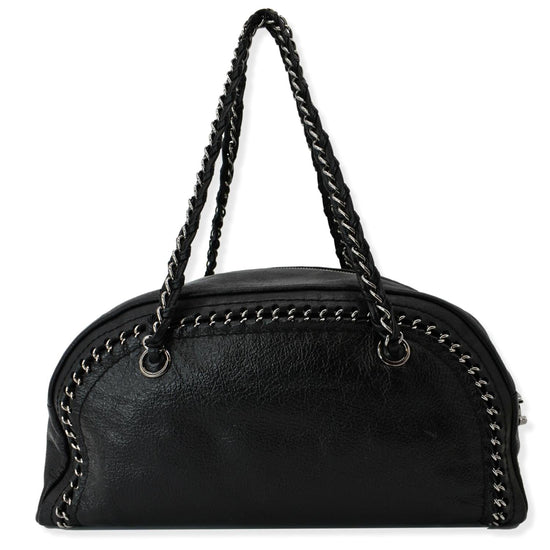 Chanel Chain Stitch Bowler Bag - Black Shoulder Bags, Handbags - CHA787096