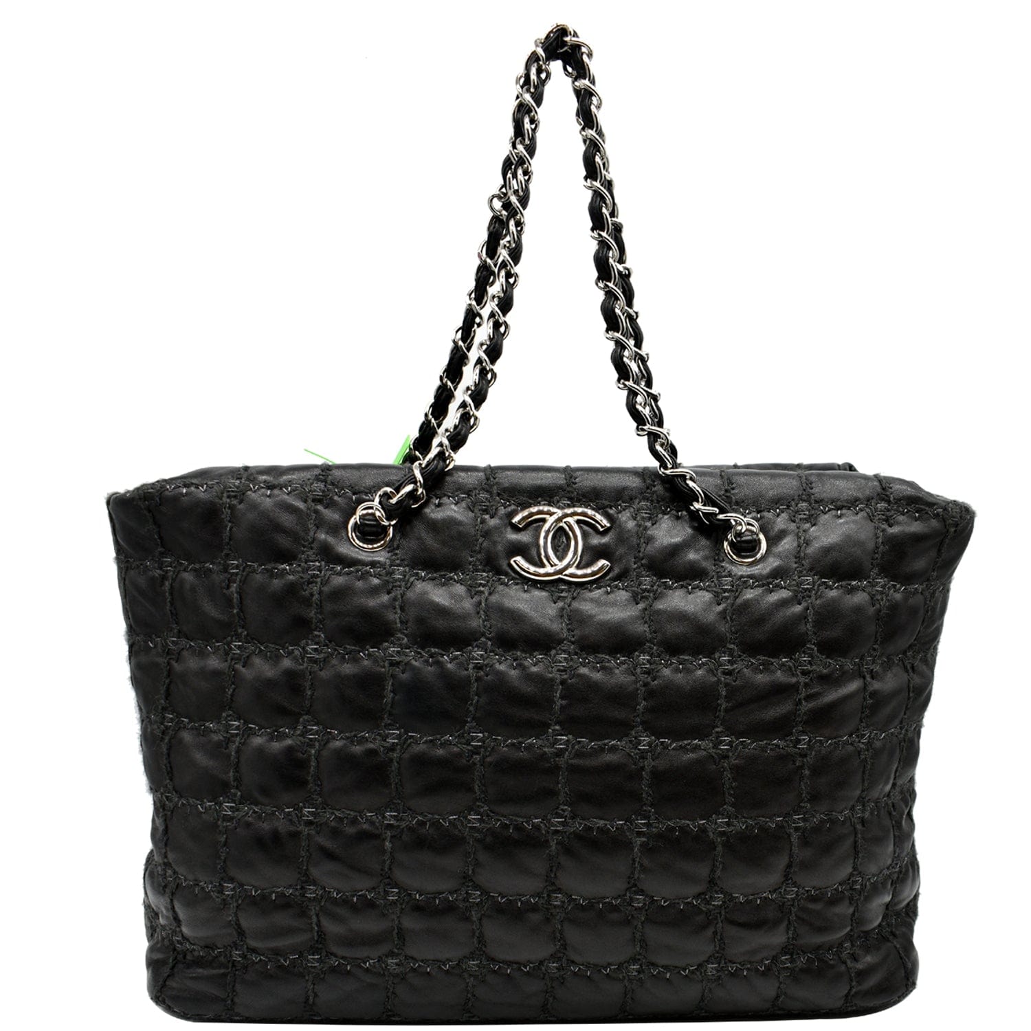 Chanel Black Velvet & Tweed Diamond Stitch Square Mini Flap Bag, myGemma