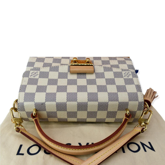 Bag of the day! LV Croisette Damier Azur #lv #lvbag #lvbags #lvcroiset, Louis  Vuitton
