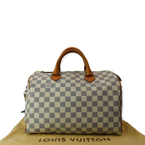 ↘️New Price↘️ Louis Vuitton Speedy 30-Damier Azur Leather Type: Damier Azur  Hardware: Gold Tone Year: 2015 Condition: 9 Comes With: dust…