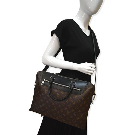 LOUIS VUITTON Business bag M40868 PDJ Monogram macacer Brown black