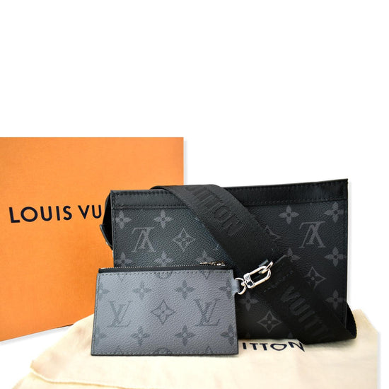 Louis Vuitton® Gaston Wearable Wallet Monogram Eclipse Reverse. Size