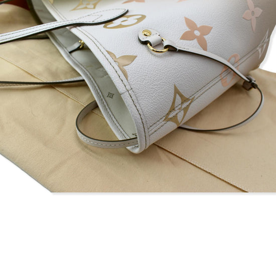 Louis Vuitton Monogram Sunset Khaki Neverfull MM Tote Bag with
