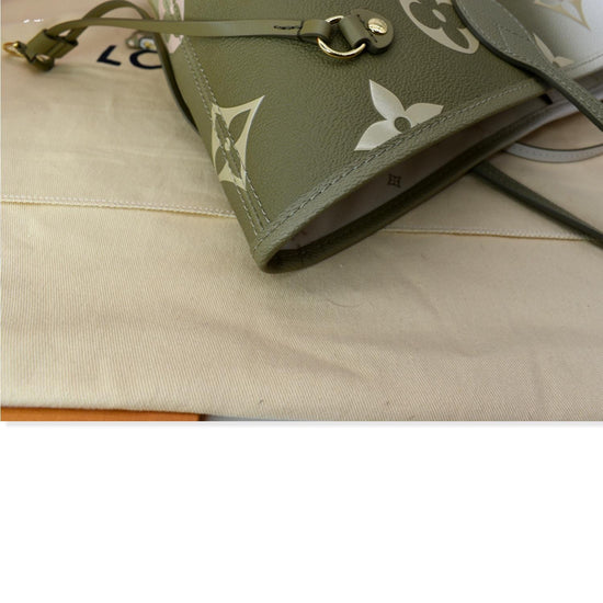 Louis Vuitton Monogram Sunset Khaki Neverfull MM Tote Bag Leather  ref.652031 - Joli Closet