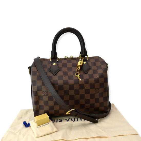 Speedy bandoulière leather handbag Louis Vuitton Beige in Leather - 36044977