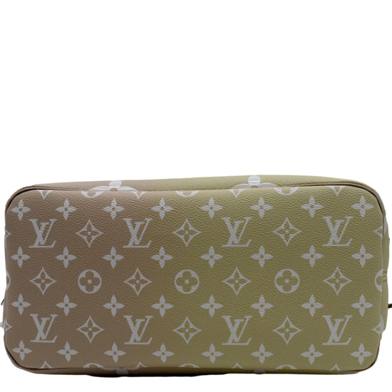 Louis Vuitton Neverfull MM Sunset Kaki in Coated Canvas with Gold