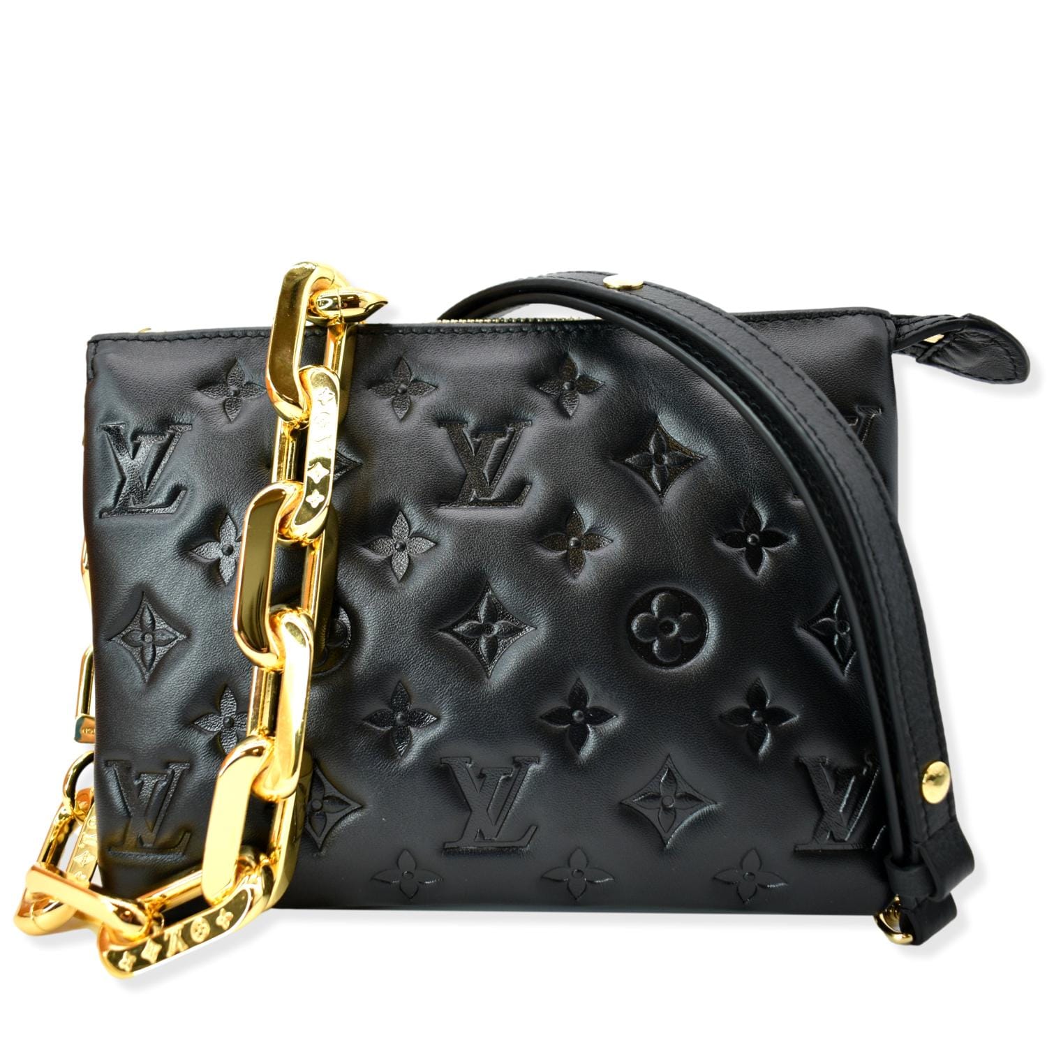 Louis Vuitton Coussin Bb Leather Cross-body Bag in Black