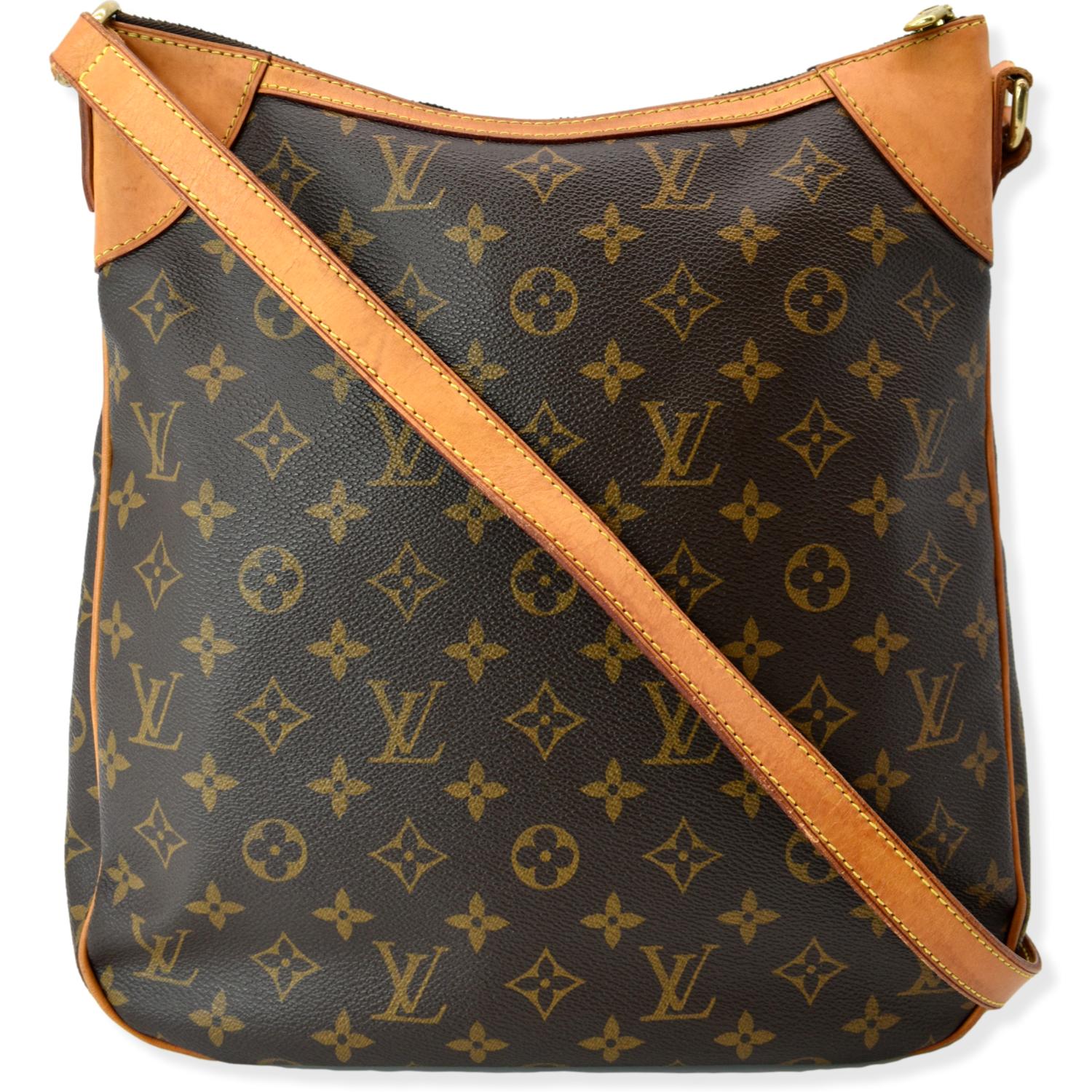 LOUIS VUITTON Odeon MM, monogram canvas cross body bag in brown