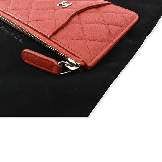 Chanel Classic Caviar Flat Wallet Pouch