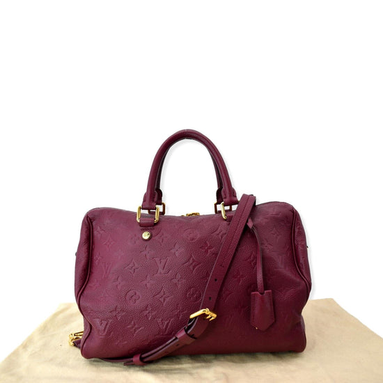 Speedy bandoulière leather handbag Louis Vuitton Gold in Leather - 35748359