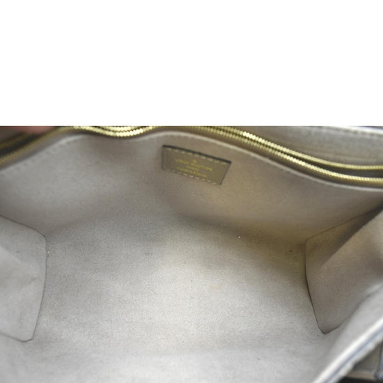Louis Vuitton V MM Monogram Empreinte Leather Neutral Dove, Mint