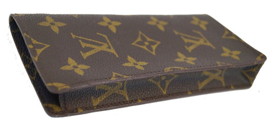 LOUIS VUITTON Monogram Canvas Leather Etui Lunette Simple Eyeglasses Case  France