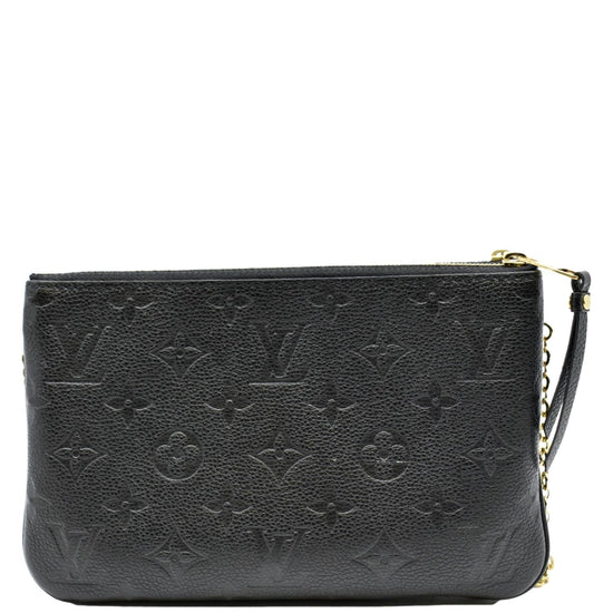 LOUIS VUITTON Black Double Zip Pochette — MOSS Designer Consignment