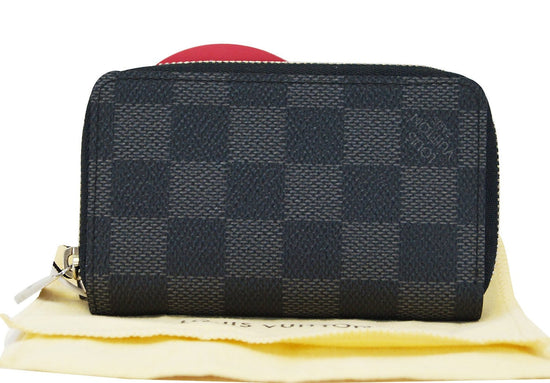 Louis Vuitton Damier Graphite N63076 Zippy Coin Purse Wallet JPN 030  5811551