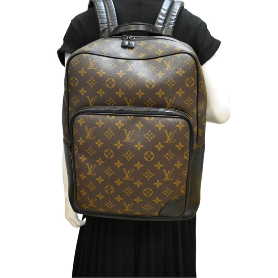 Pre-owned Monogram Macassar Canvas Dean Backpack In Brown