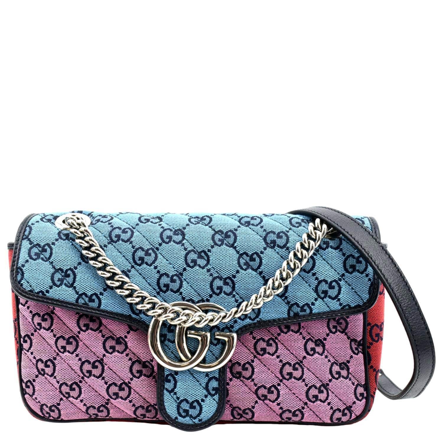 Gg marmont leather crossbody bag Gucci Multicolour in Leather - 35730777