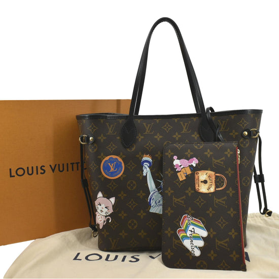 LOUIS VUITTON Louis Vuitton Monogram Patches Collection Neverfull MM Tote  Bag Shoulder M43988