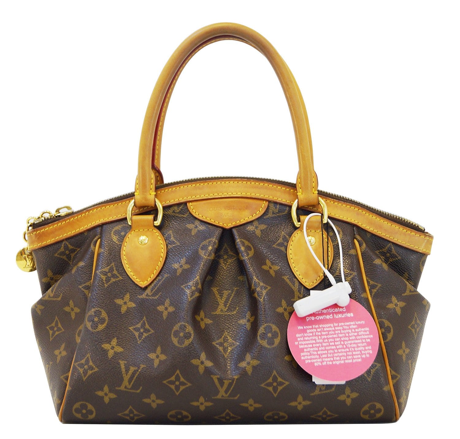 LOUIS VUITTON Louis Vuitton Tivoli PM M40143 Monogram Brown Gold Hardware  Handbag Ladies