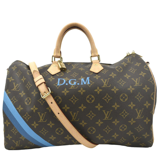 Louis Vuitton Speedy 40 Bandouliere Monogram Canvas Bag