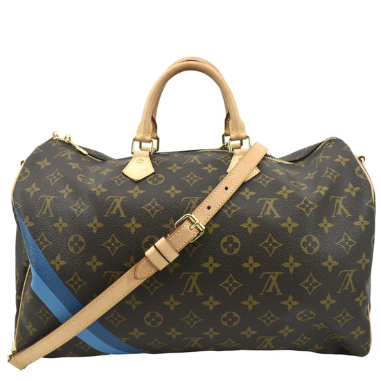 LOUIS VUITTON Speedy 40 Bandouliere Heritage Monogram Canvas Travel Ba