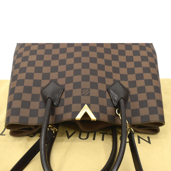 Louis Vuitton Tote Kensington Damier Ebene in Toile Canvas/Leather with  Brass - US